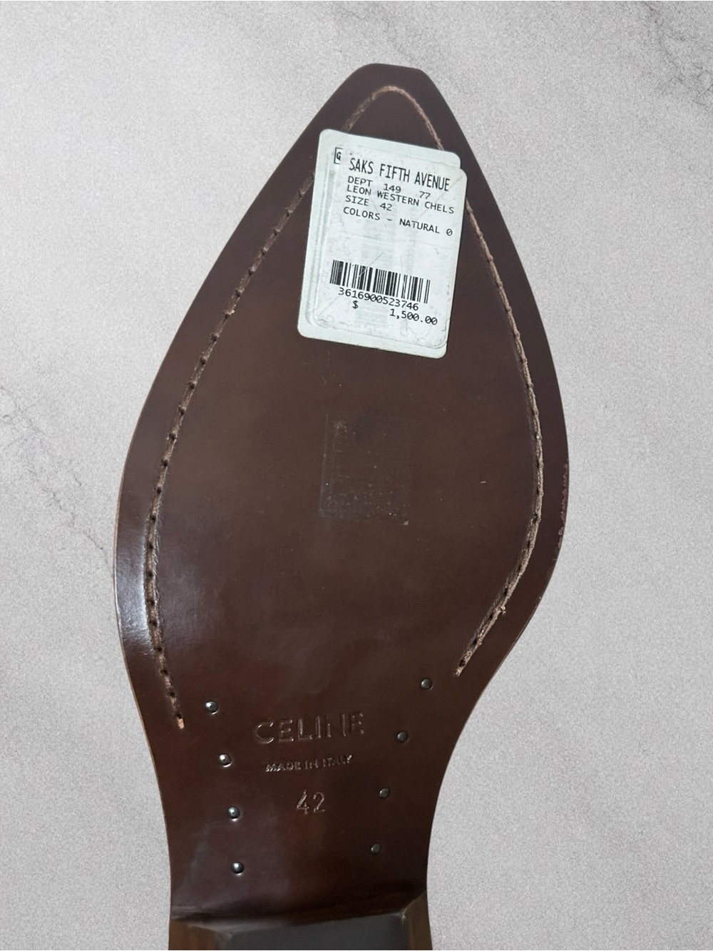 Celine Homme Leon Western Boots - Picture 13 of 16